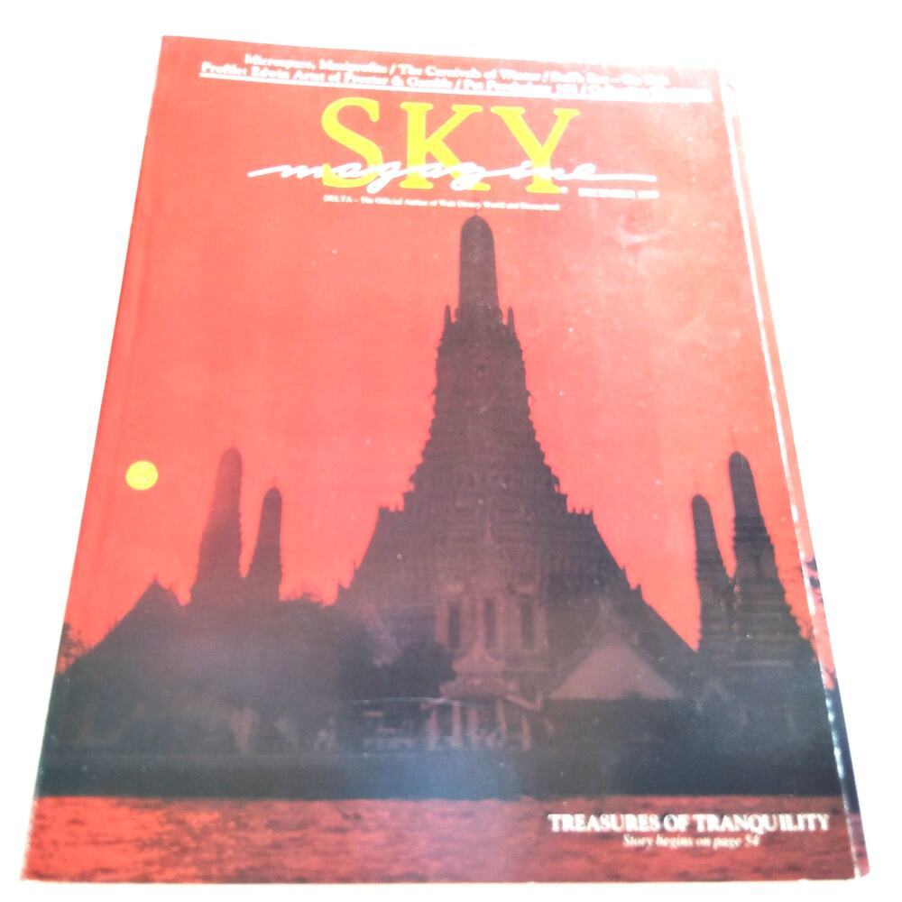 Delta SKY Magazine - December 1990 In-Flight Publication - Red & Black Glossy